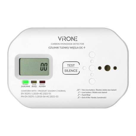 patareitoitega vingugaasiandur, 2xAA, sensori eluiga 10 aastat