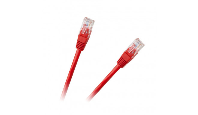 Patchcord UTP 8c pistik-pistik 0,5m CCA punane kaabel