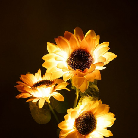 Rebel dekoratiivsed aiavalgustid päevalill