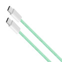 Kabel USB-C – USB-C 100 W 1,5 m roheline Kruger&Matz Basic