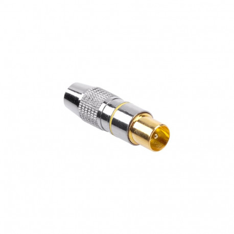 Wtyk anten TV METAL SREBRNY (25 tk.)