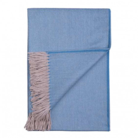 SOKISAHTEL Alpakavillane kalasabamustriga helesinine pleed 425