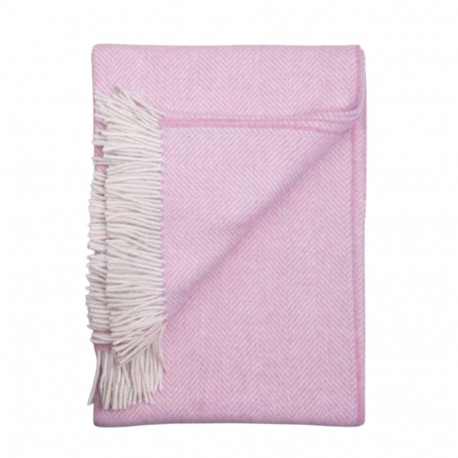 SOKISAHTEL Alpakavillane kalasabamustriga roosa pleed 425