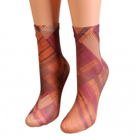 SOKISAHTEL Sarah Borghi DEBORA õhukesed printmustriga sokid 444