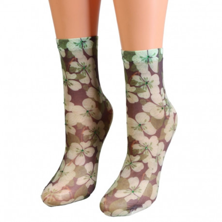 SOKISAHTEL Sarah Borghi ANNAVITTORIA õhukesed printmustriga sokid 444