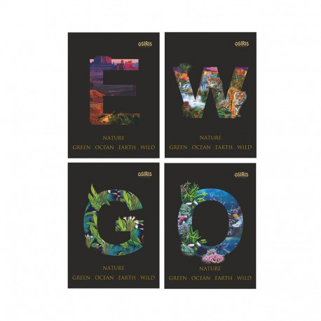 Kaustik klamberköites A5 Nature ruuduline 96 lehte