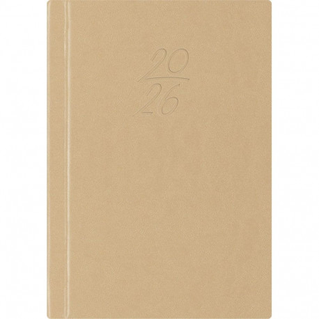 Book calendar Calendar notebook A6 DAY, synthetic leather (DARK PINK) 00029/40359