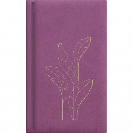 Raamatkalender NÄDAL B6, kõvaköide,Fashion kaaned (LILLA) 00265/40296