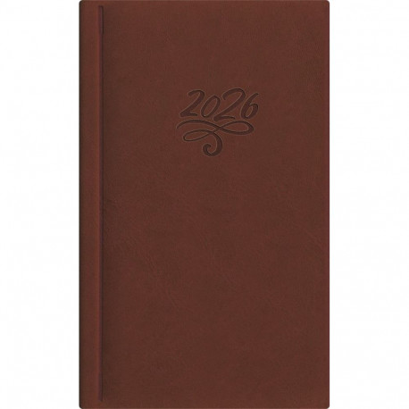 Raamatkalender NÄDAL B6, kõvaköide, FASHION kaaned (PRUUN) 00265/40360