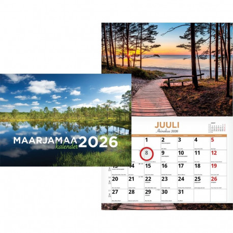 Seinakalender Maarjamaa 297x420mm, klamberköide 00324