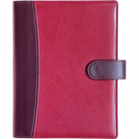 Book calendar Boss Day A5, spiral binding, LUX cover, (DARK RED) 00041/40035