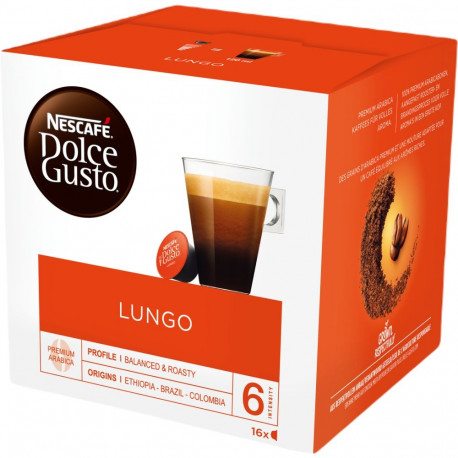 Coffee capsule NESCAFE Dolce Gusto Lungo 16 pcs in a pack