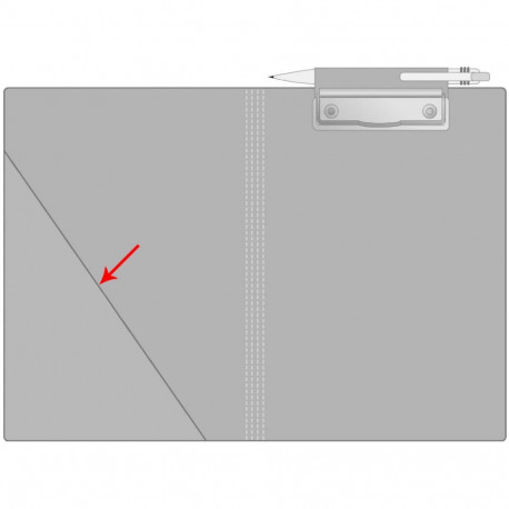 Kirjutusalus kaanega PROLEXPLAST A5 must
