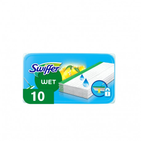 Floor cleaning cloths for mop SWIFFER moist citrus-scented 10 pcs in a pack