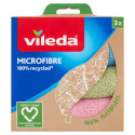 Set of microfiber cloths VILEDA colored 3 pcs/pk