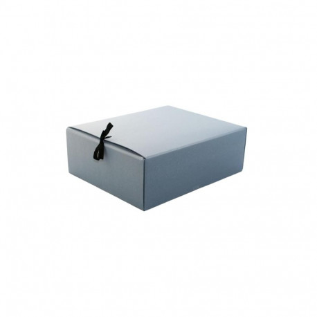 Archive box with ribbons made of archival material 350x280x120mm