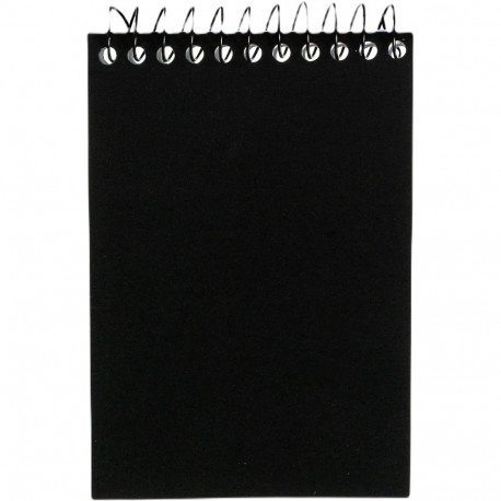 Märkmeplokk spiraalköites ülevalt A7 jooneline BANTEX plastkaaned 50 lehte