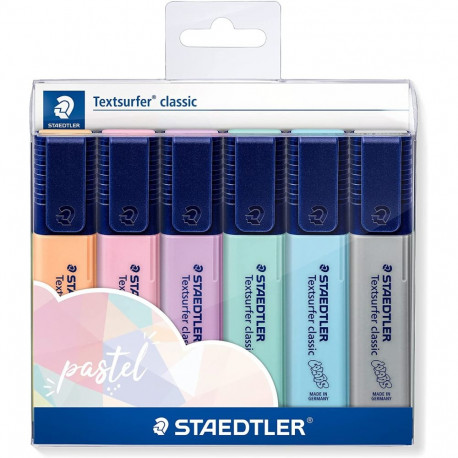 Tekstimarkerite komplekt STAEDTLER 364C 6 pastell värvi