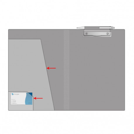 Writing pad with cover PROLEXPLAST A4 black Soft (frost-resistant)