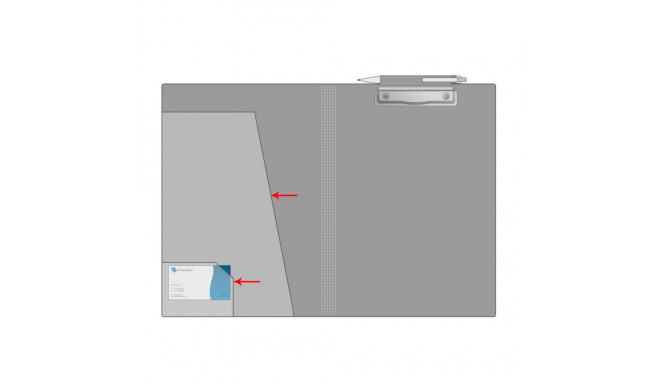 Kirjutusalus kaanega PROLEXPLAST A4 must Soft (külmakindel)