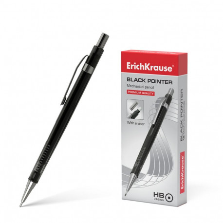 Mechanical pencil ErichKrause® Black Pointer 0.5 mm, HB (box 12 pcs.)