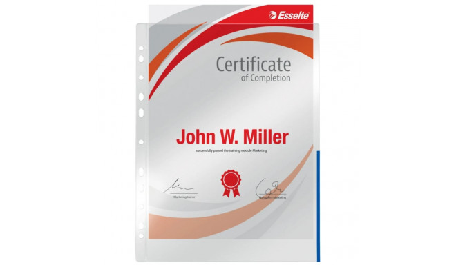 Pocket Coloured Edge 105my A4 CL Blu100