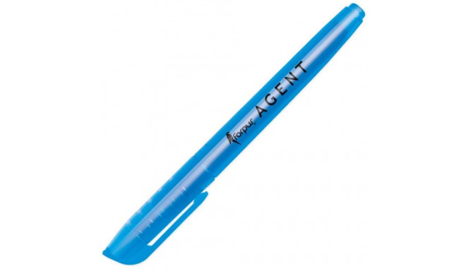 Text marker AGENT light blue