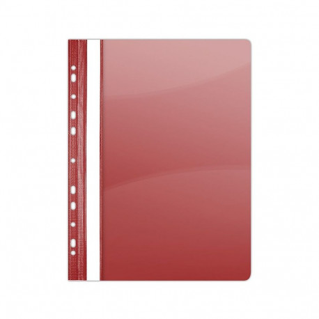 Quick binder with europerforation, PP, A4, VICTORIA OFFICE, red