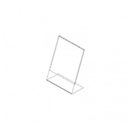 Advertising plate A4 L-leg (HCA4) plexiglass vertical