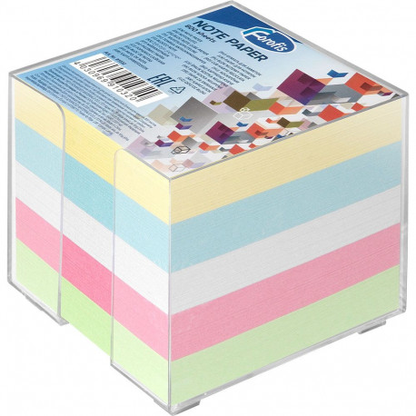 Märkmekuup FORPUS 85x85mm värvilised lahtised lehed 800 lehte