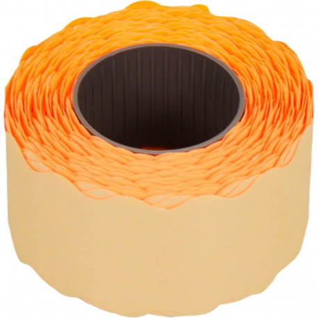 Sticker label for price gun 26x16mm orange 1000 pcs in a roll
