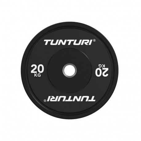 Raskusketas TUNTURI Platinum Bumper Plate, must, 50mm, 20 kg