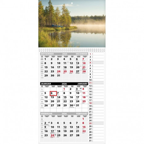 Seinakalender Trio Memo pilt 15 2026a.