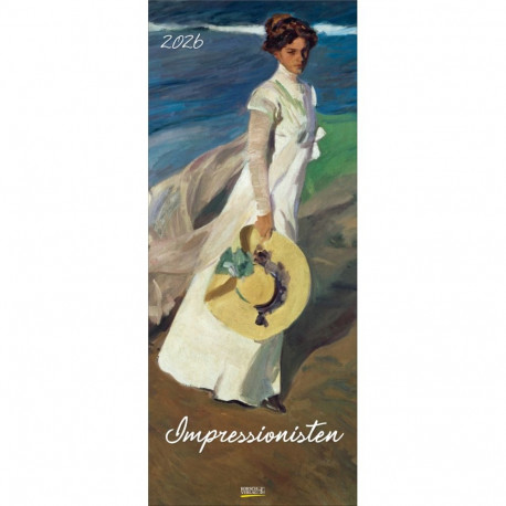 Seinakalender suur Impressionistid 2026, 28,5 x 69 cm