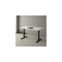 Adjustable Height Table Up Up Thor Black, Table top M White
