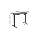 Adjustable Height Table Up Up Frigg Black