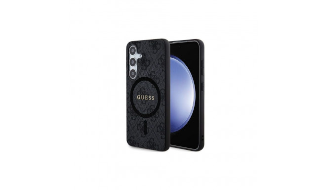 Guess GUESS case for SAMSUNG S24 compatible with MagSafe GUHCS24SGF4GGR (4G Ring classic logo) black