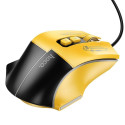Hoco Wire gaming mouse Hoco USB A 3600 dpi GM31 black yellow