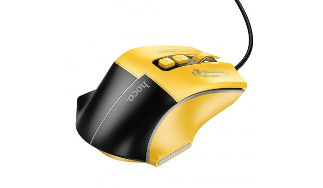 Hoco Wire gaming mouse Hoco USB A 3600 dpi GM31 black yellow