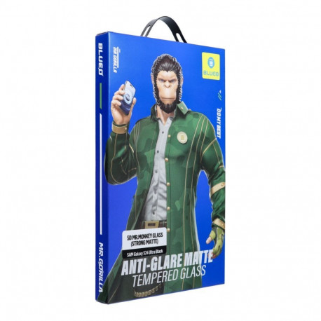 Blueo 5D Mr. Monkey Glass - Samsung Galaxy S24 Ultra black (AG Matte Glass)