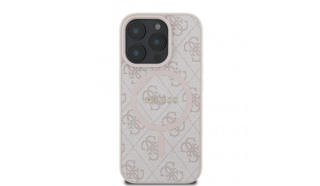 Guess GUESS case for IPHONE 16 Pro compatible with MagSafe GUHMP16LG4GFRP (PU 4G Ring Classic Logo) 