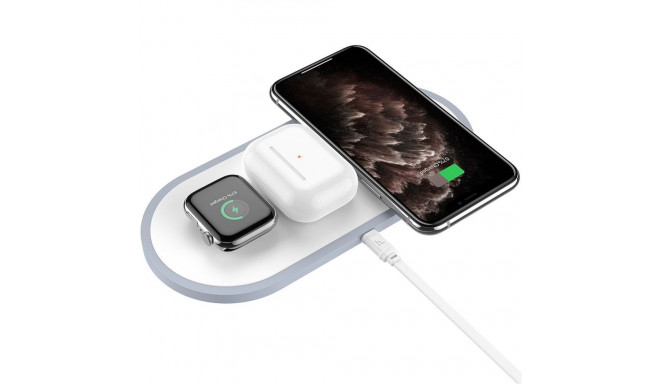 Hoco Wireless charger Hoco 3in1 Qi 2A 10W CW24 white