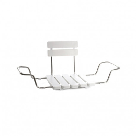 BATHROOM SEAT WITH BACK BS-03 WHITE 73–