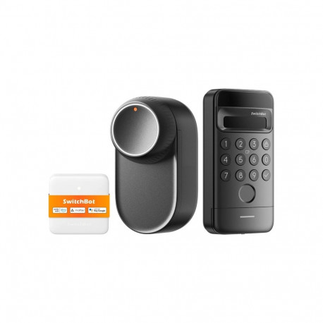 SwitchBot Ultra 3-in-1 smart lock with Hub Mini Matter control panel and Vision keypad