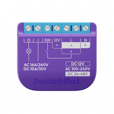 Intelligent SwitchBot Relay Switch 1 with voltage-free contact