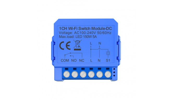 1-channel WiFi switch module with voltage-free contact Avatto WSM16-DC32V-1