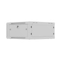 WALL MOUNTED INSTALLATION CABINET 19" 4U 600X600 GREY PERFORATED DOOR LANBERG (FLAT PACK)