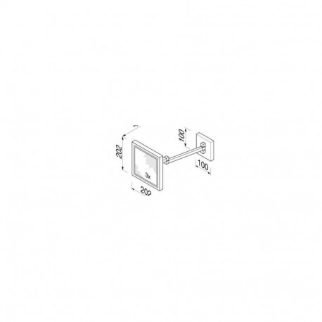 kosmeetiline peegel Geesa 911079