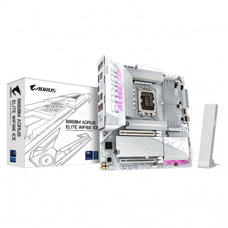 Gigabyte B860M AORUS ELITE WIFI6E ICE | Processor family Intel | Processor socket LGA1851 | DDR5 | S