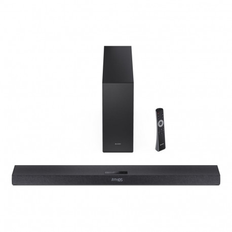 Sharp 2.1ch ultraõhuke Dolby Atmos/DTS Virtual: X soundbar juhtmevaba bassikõlariga HT-SBW320 360 W 